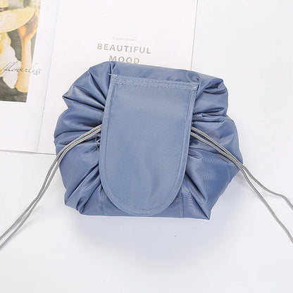 Women Drawstring Cosmetic Bag Travel Storage Makeup Bag Organizer Female Make up Pouch Portable Waterproof Toiletry Beauty Case